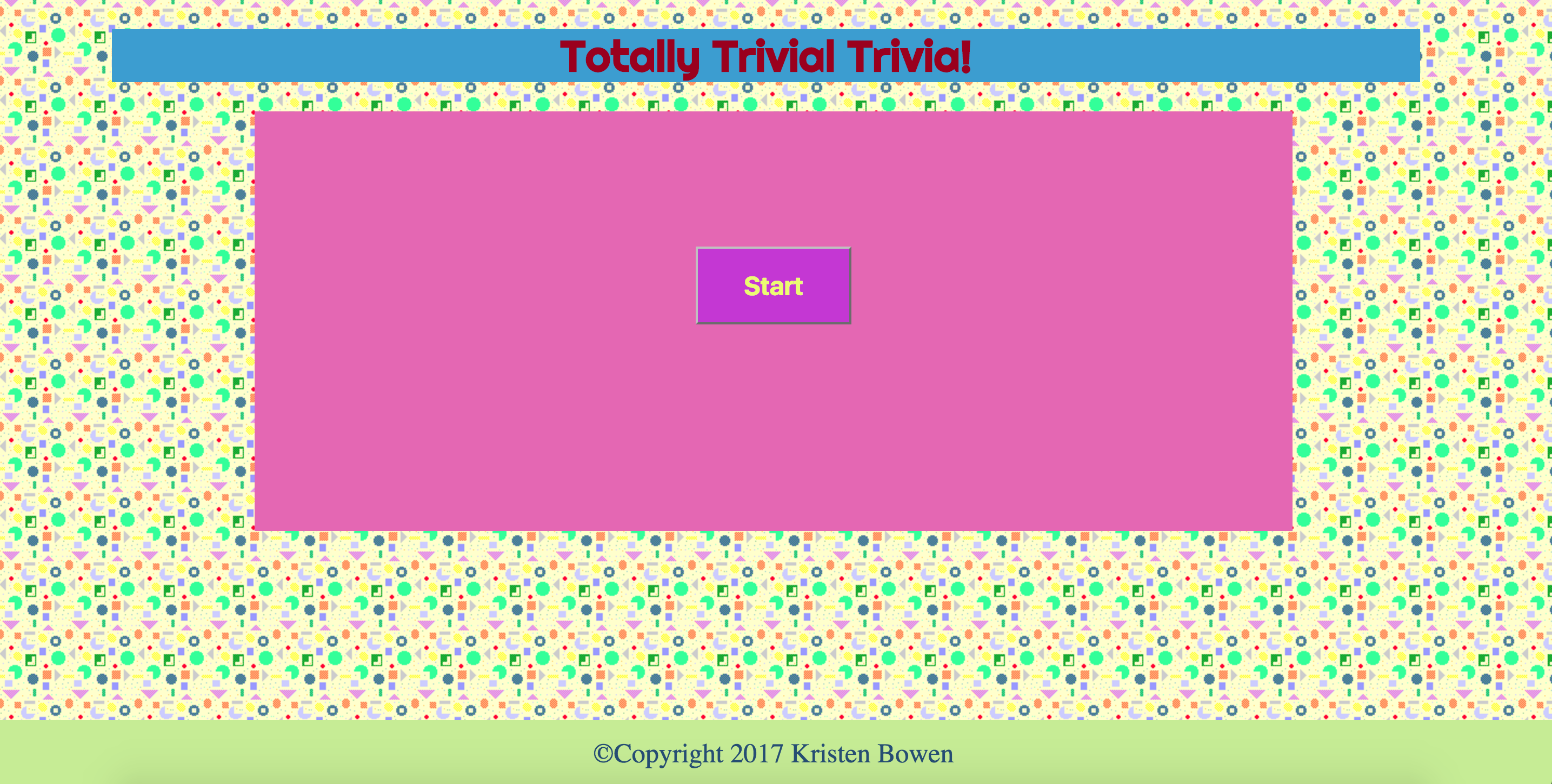 Trivial Game